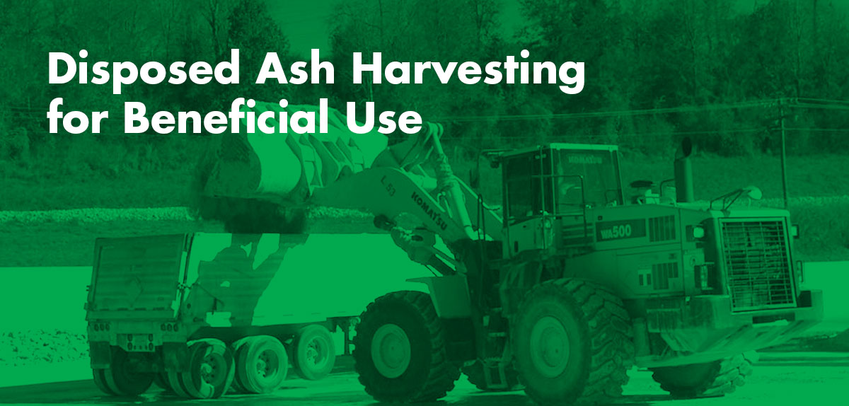 Disposed Ash Harvesting for Beneficial Use